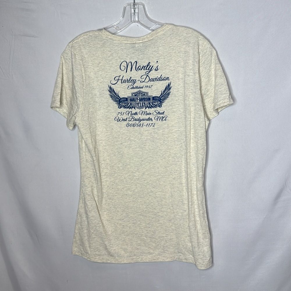 Harley-Davidson Cream Graphic T-Shirt. Size Large. NWT. - Picture 7 of 8